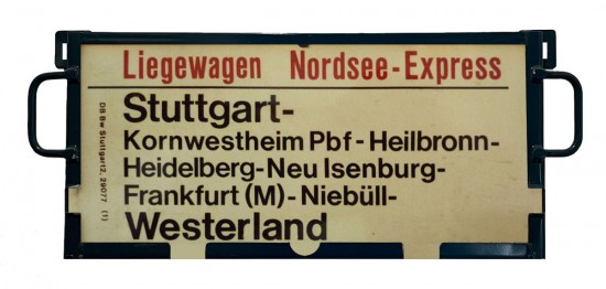 Zuglaufschild Nordsee Express-3
