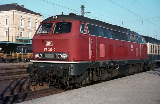 218 216-0 Regensburg 10.9.81 218 216-0 Regensburg 10.9.81